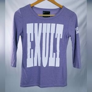 Ecruse Japanese Brand Light Purple 3/4 Sleeve Shirt Size M